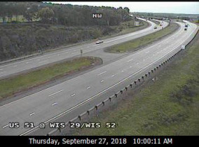 Imagen de vista previa de la cámara web Wausau - US 51 at WIS 29 West